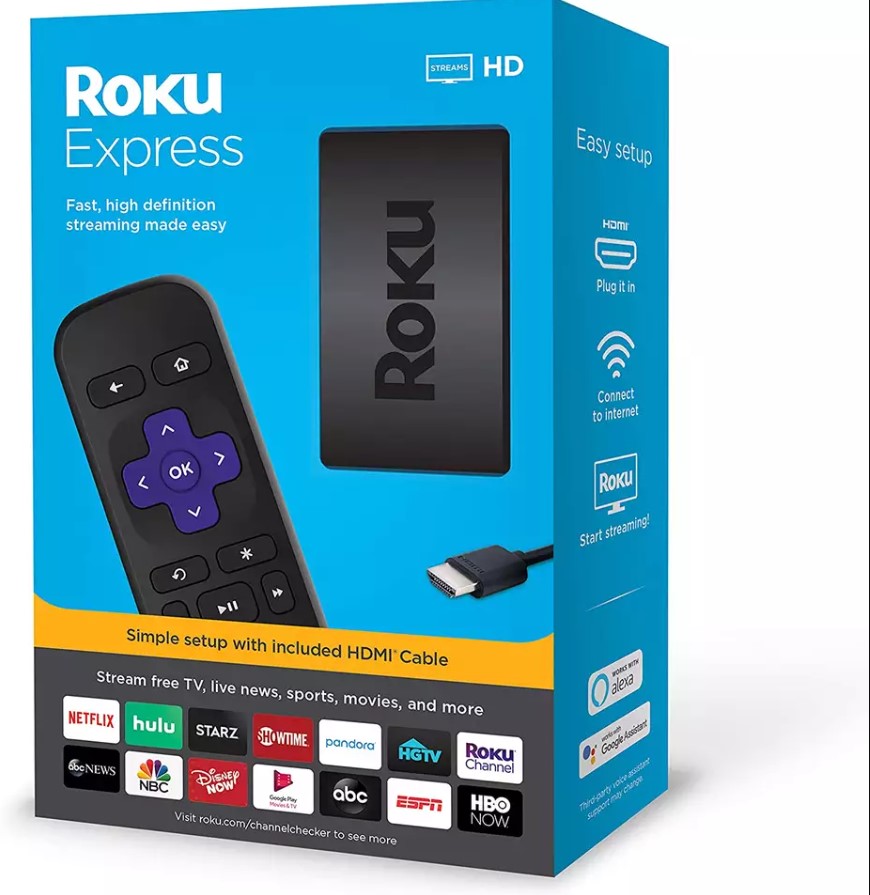 Roku Express Easy High Definition (HD) Streaming Media Player