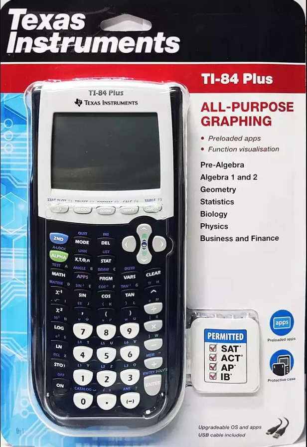 Enhanced Mathematical Performance with Texas Instruments Graphing Calculator TI-84 Plus Unleash the Power of Precision Elevate your mathematical prowess with the Texas Instruments Graphing Calculator TI-84 Plus. Designed to be a game-changer in the world of education, this calculator offers enhanced functionality and precision. Whether you're a student navigating through complex algebraic equations or a professional delving into advanced statistical analyses, the TI-84 Plus is your trusted companion for accurate and efficient computations. Key Features: Graphical Excellence: Visualize mathematical concepts effortlessly with the high-resolution, full-color display. Graphs and charts come to life, providing a deeper understanding of functions and relationships. Extensive Functionality: Equipped with a vast array of pre-loaded functions, this graphing calculator supports algebraic, statistical, and geometric calculations. From solving equations to plotting graphs, it's a comprehensive tool for students and professionals alike. User-Friendly Interface: Navigate through functions seamlessly with the user-friendly interface. The intuitive layout and responsive keypad make it easy to access features, ensuring a smooth user experience. Programmable Capabilities: Tailor the calculator to your specific needs with programmable functions. Write custom programs to automate repetitive tasks or explore personalized solutions to mathematical challenges. Durable Design: Built to withstand the rigors of daily use, the TI-84 Plus boasts a durable design. Its robust construction ensures longevity, making it a reliable companion throughout your academic and professional journey. A Calculating Companion for Success The Texas Instruments Graphing Calculator TI-84 Plus goes beyond being a mere calculating device; it's a companion for success. Whether you're in a classroom, lab, or office, trust in the TI-84 Plus to simplify complex calculations, enhance understanding, and pave the way for academic and professional achievements. Invest in precision, invest in knowledge, and make the TI-84 Plus your mathematical ally.