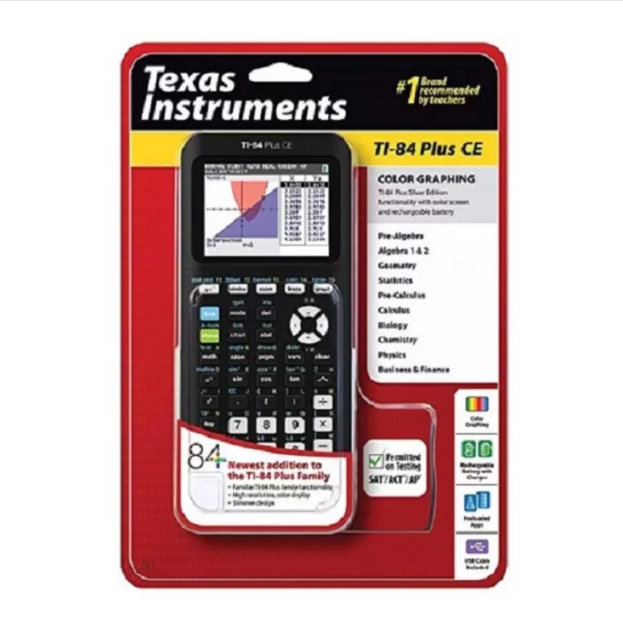 Enhanced Mathematical Performance with Texas Instruments Graphing Calculator TI-84 Plus Unleash the Power of Precision Elevate your mathematical prowess with the Texas Instruments Graphing Calculator TI-84 Plus. Designed to be a game-changer in the world of education, this calculator offers enhanced functionality and precision. Whether you're a student navigating through complex algebraic equations or a professional delving into advanced statistical analyses, the TI-84 Plus is your trusted companion for accurate and efficient computations. Key Features: Graphical Excellence: Visualize mathematical concepts effortlessly with the high-resolution, full-color display. Graphs and charts come to life, providing a deeper understanding of functions and relationships. Extensive Functionality: Equipped with a vast array of pre-loaded functions, this graphing calculator supports algebraic, statistical, and geometric calculations. From solving equations to plotting graphs, it's a comprehensive tool for students and professionals alike. User-Friendly Interface: Navigate through functions seamlessly with the user-friendly interface. The intuitive layout and responsive keypad make it easy to access features, ensuring a smooth user experience. Programmable Capabilities: Tailor the calculator to your specific needs with programmable functions. Write custom programs to automate repetitive tasks or explore personalized solutions to mathematical challenges. Durable Design: Built to withstand the rigors of daily use, the TI-84 Plus boasts a durable design. Its robust construction ensures longevity, making it a reliable companion throughout your academic and professional journey. A Calculating Companion for Success The Texas Instruments Graphing Calculator TI-84 Plus goes beyond being a mere calculating device; it's a companion for success. Whether you're in a classroom, lab, or office, trust in the TI-84 Plus to simplify complex calculations, enhance understanding, and pave the way for academic and professional achievements. Invest in precision, invest in knowledge, and make the TI-84 Plus your mathematical ally.